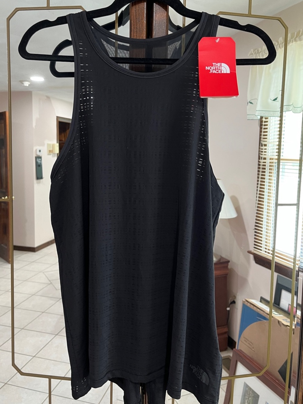 The North Face Women's Black Dayology Perforated Athletic Razorback Tank